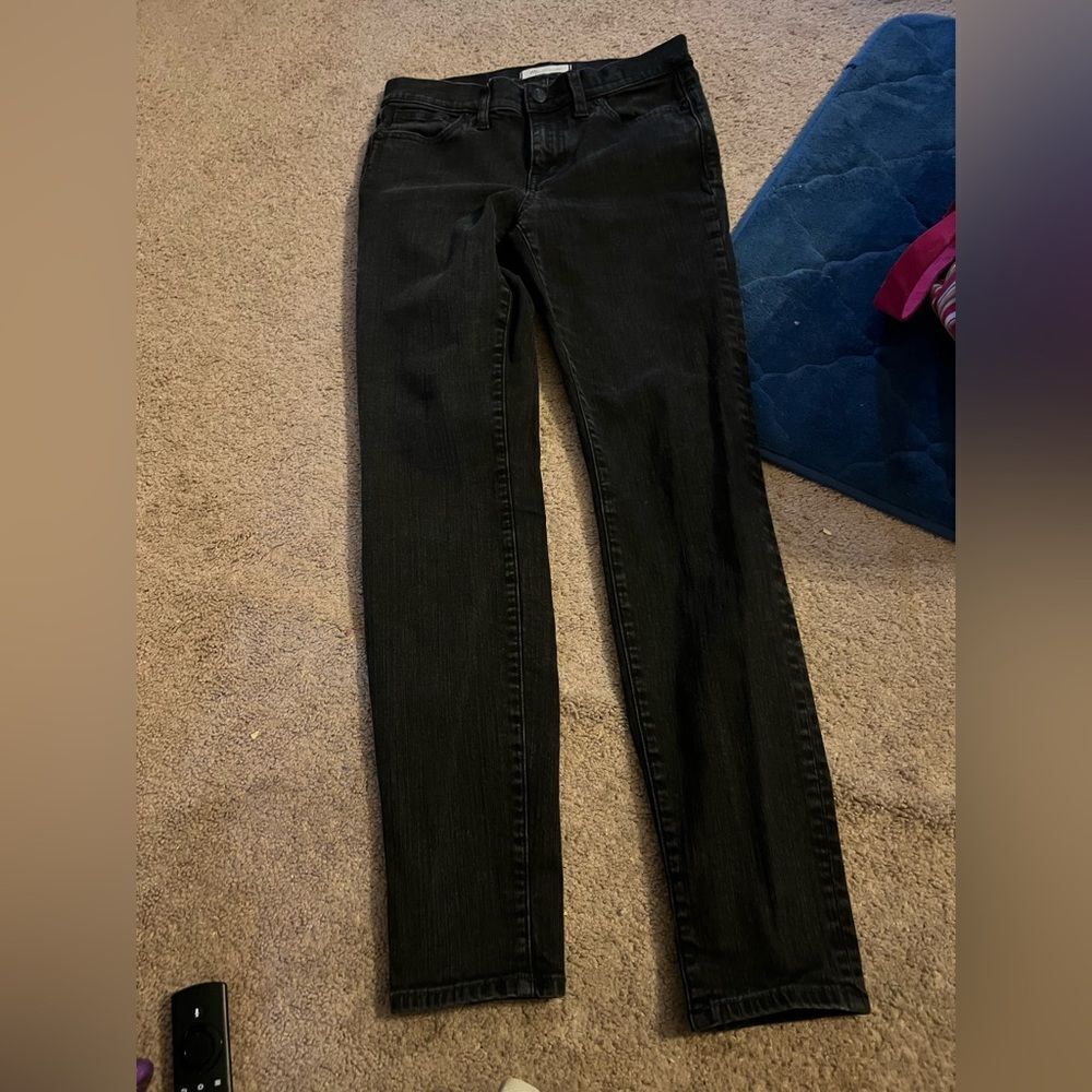 Madewell skinny skinny black jeans 27